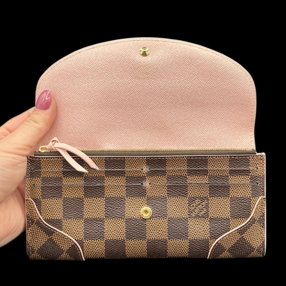 Louis Vuitton Damier Ebene Caissa Rose Bifold Wallet - Picture 6 of 10